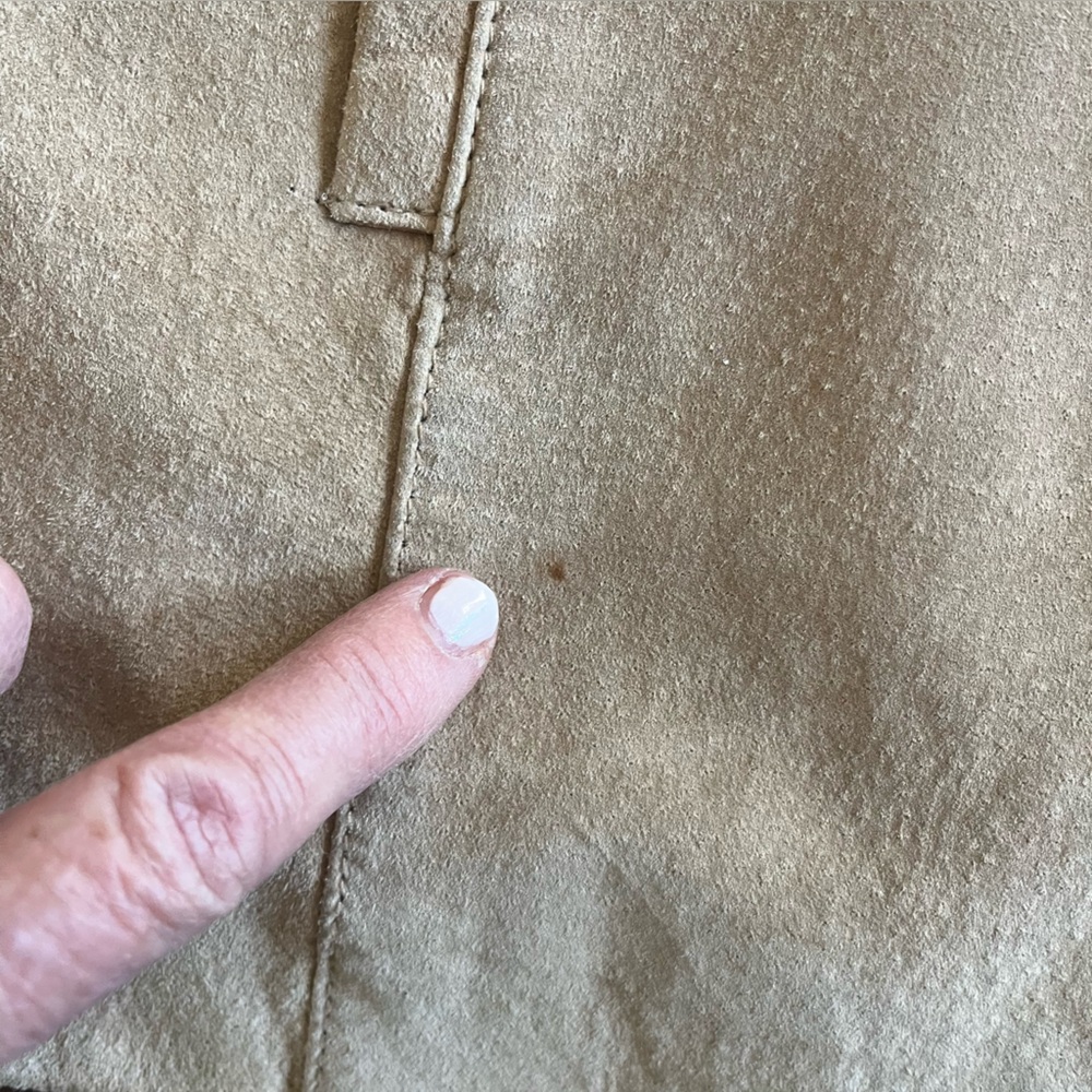 Croft & Barrow Light Brown Suede Blazer women’s Medium see details - Picture 12 of 16
